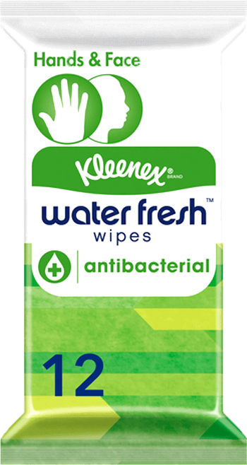 Kleenex Water Fresh Antibacterial Wipes