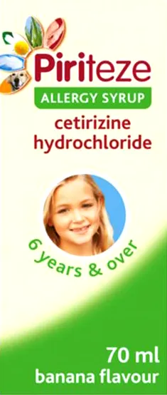 Piriteze Allergy Syrup 70ml