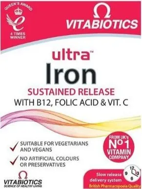 Vitabiotics Ultra Iron Tablets