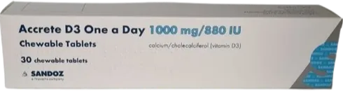 Accrete D3 One-A-Day Chewable Tablets