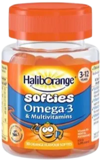 Haliborange Omega-3 Multivitamin Softies Orange Flavour